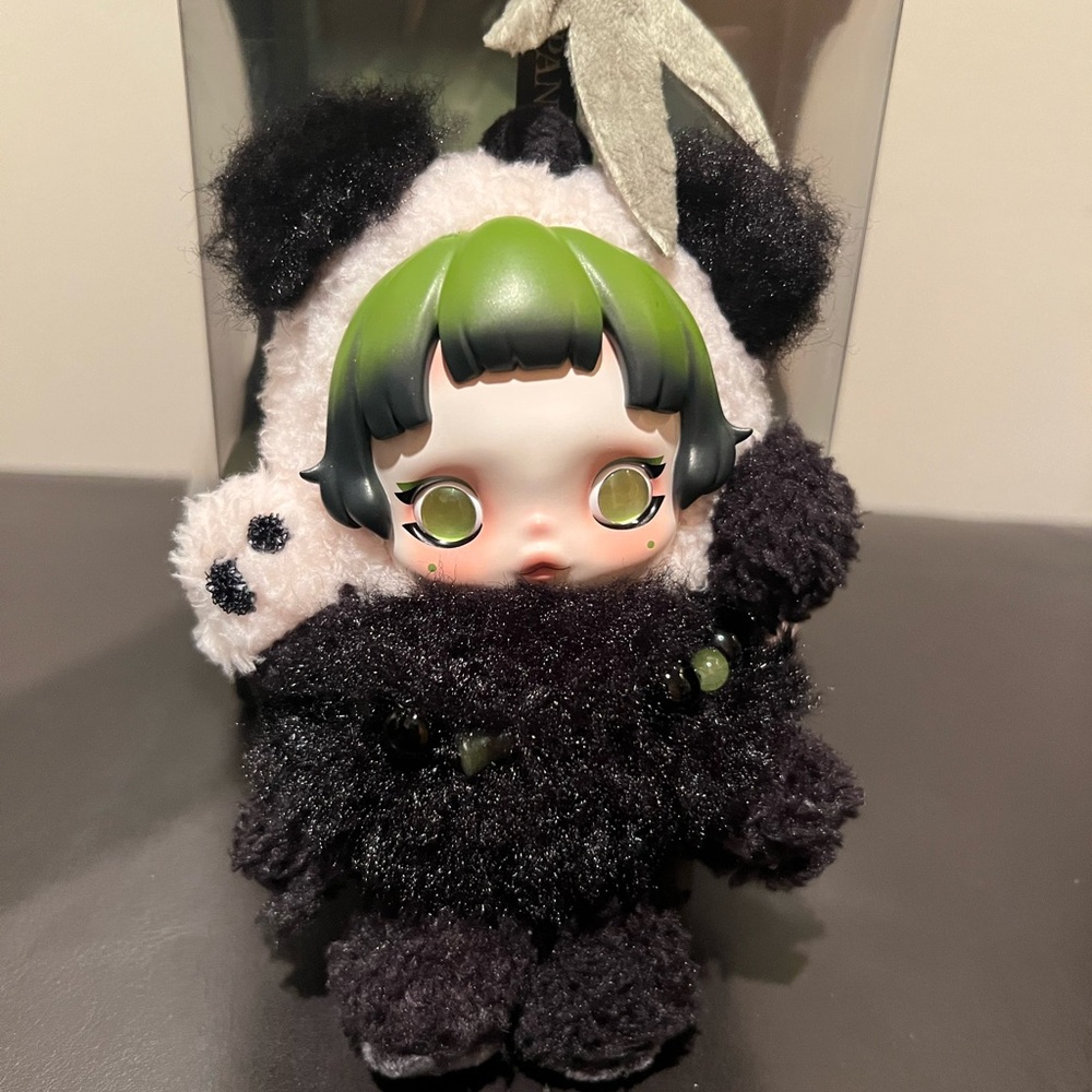 Pop Mart SKULLPANDA Lazy Panda Plush Doll Pendant